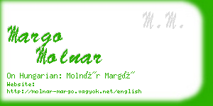 margo molnar business card